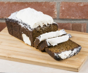 Gingerbread loaf cake with cream cheese frosting, $8.99. Available at D’Orsi’s Bakery, 197 Washington St., Peabody | Photo: Spenser Hasak