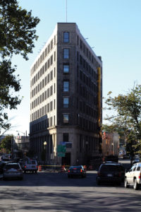 The historic flatiron building on Central Avenue will be home to an upscale pizzeria and cafe on the ground floor and 49 market-rate units on the upper six floors by 2017. | Photo: Owen O’Rourke