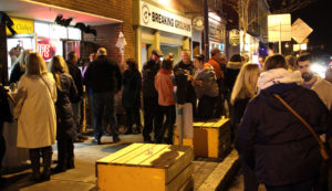 A pop-up pub, held on Main Street in late October, was the second of its kind and was held as a way to celebrate the end of construction in Peabody Square and to draw attention to downtown businesses. | Photo: Owen O'Rourke