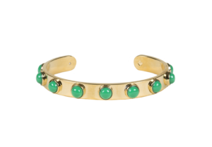 KATE SPADE NEW YORK, Tag Along Cuff in green, $58. Available at Nordstrom, Northshore Mall, 210 Andover St., Peabody.